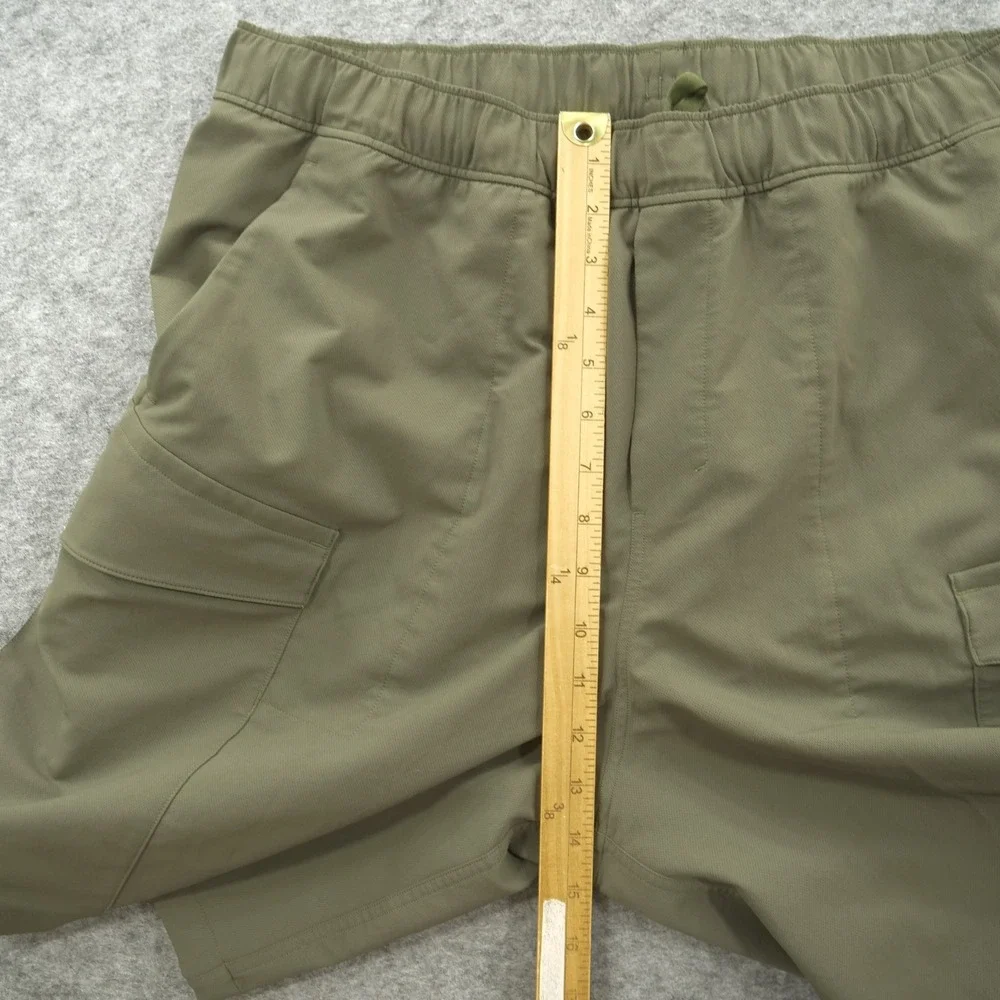 Lululemon Shorts Mens Extra Green Cargo Pockets Versa Elastic Waist Hiking